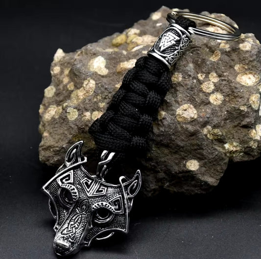 Odin Wolf Keychain