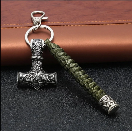 Mjolnir Paracord Keyring