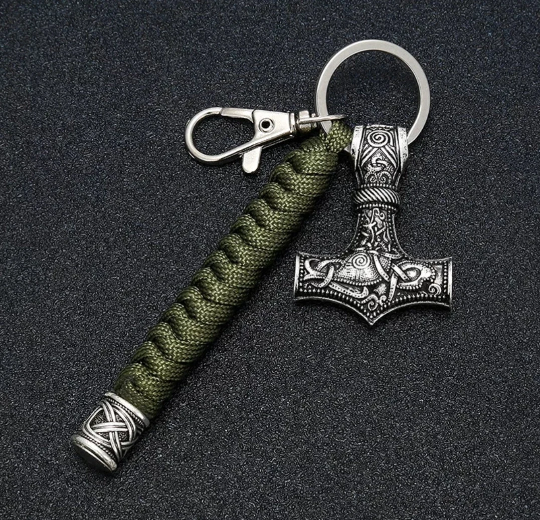 Mjolnir Paracord Keyring