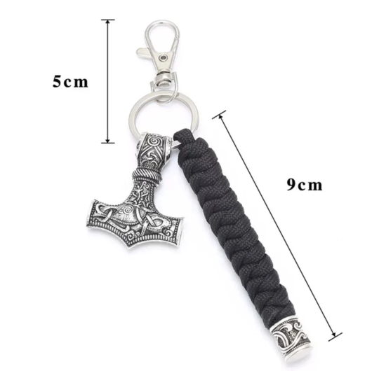 Mjolnir Paracord Keyring